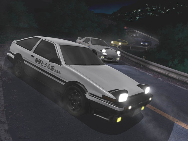 Image: Initial D First Stage promo materials (Studio Comet, Gallop, Funimation Entertainment)